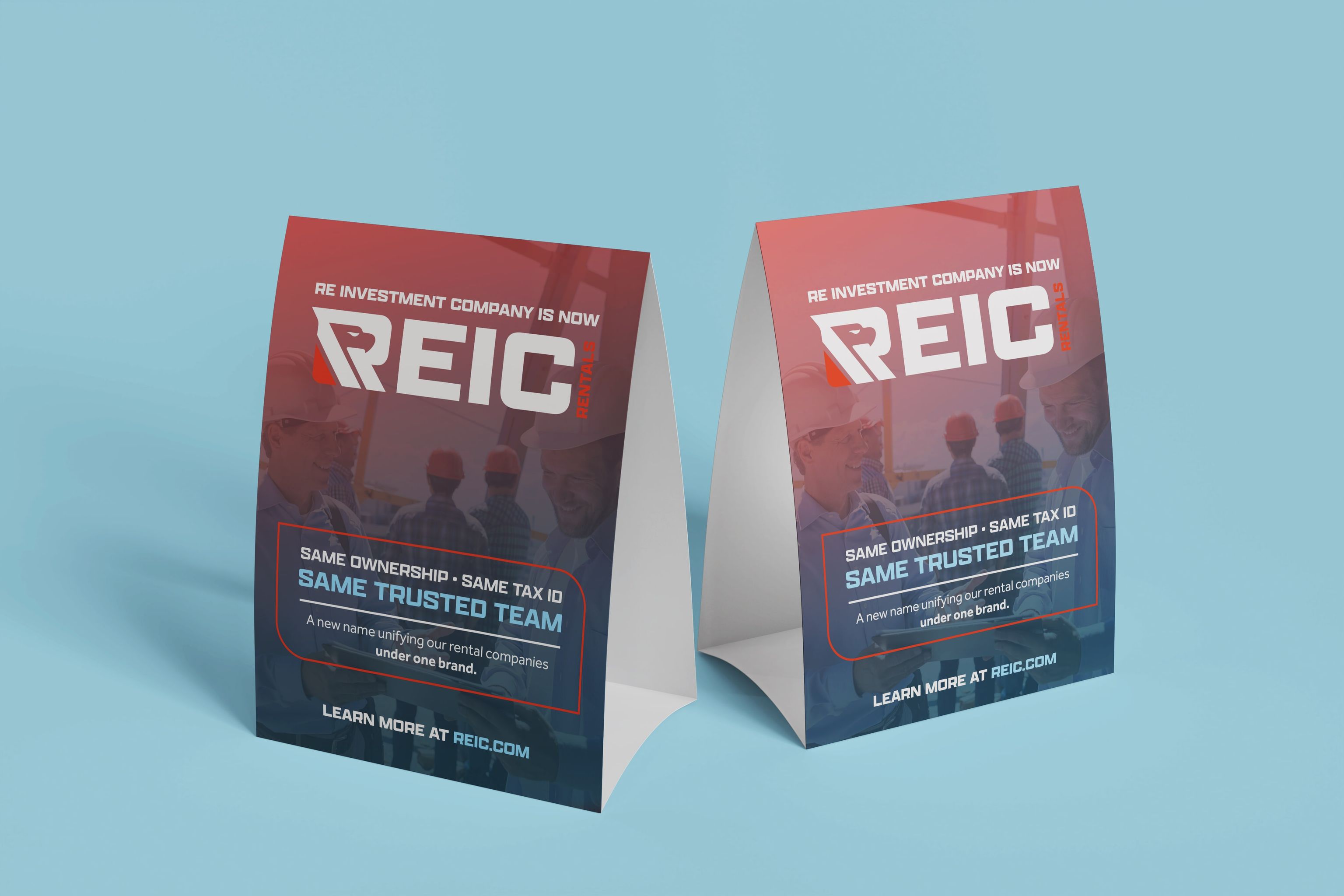 REIC Rentals Tent Cards